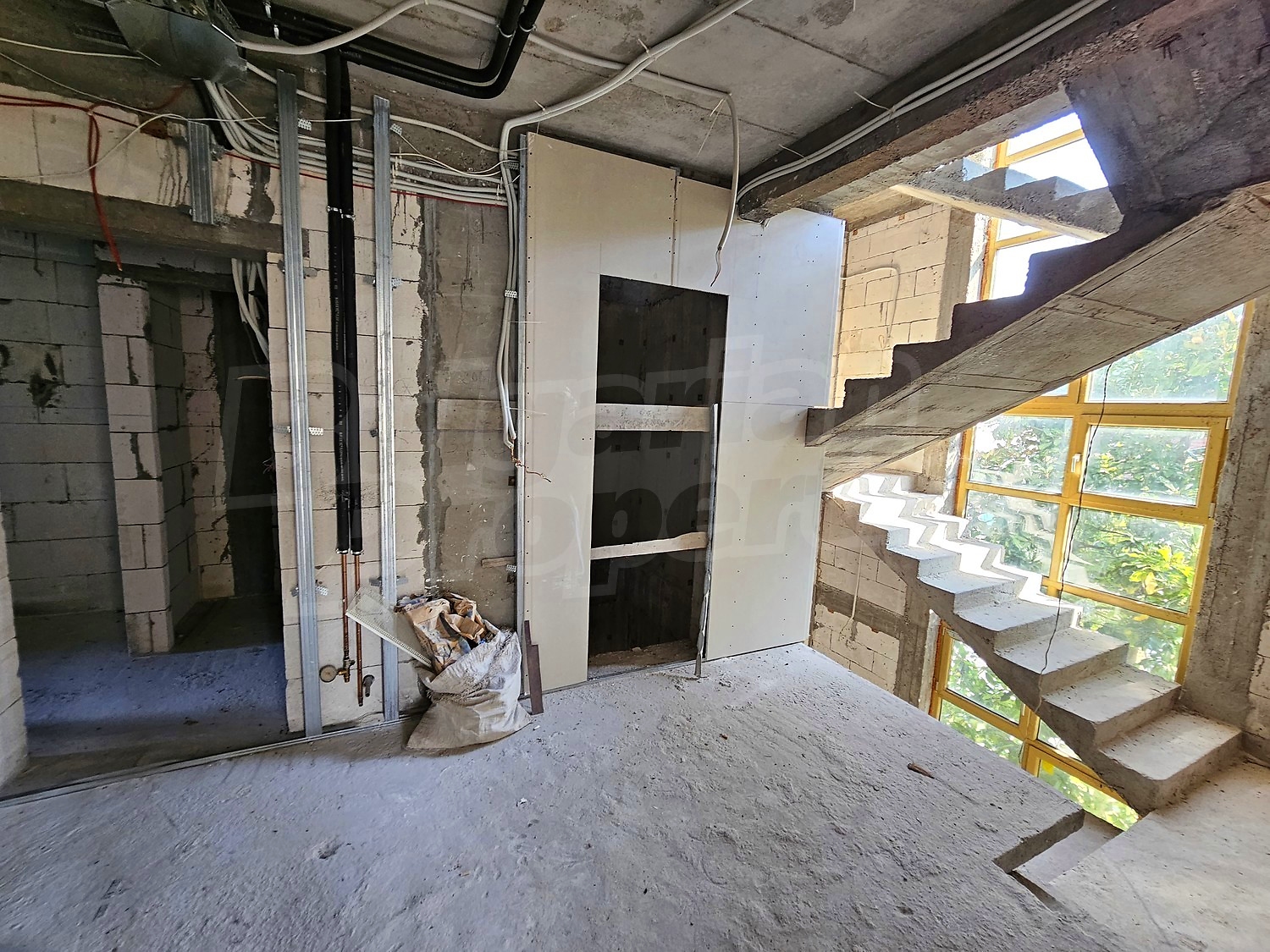 inside, stairs