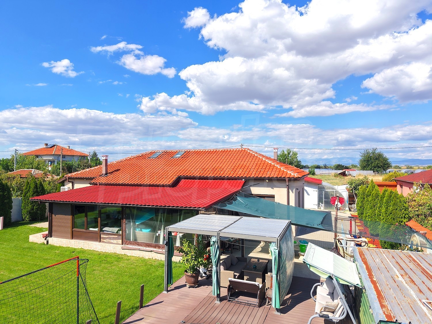 outside, garden, pool