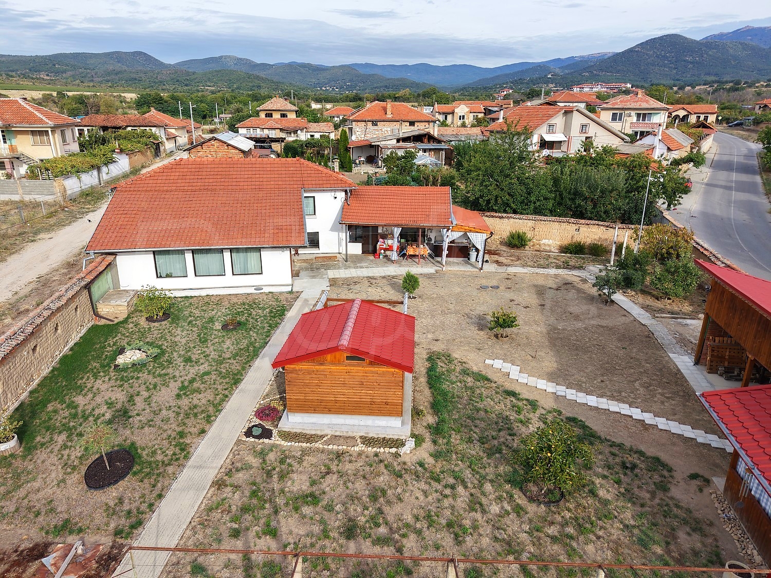 outside, garden, mountain, facade