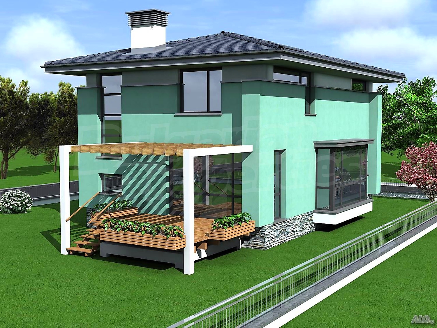 outside, facade, garden