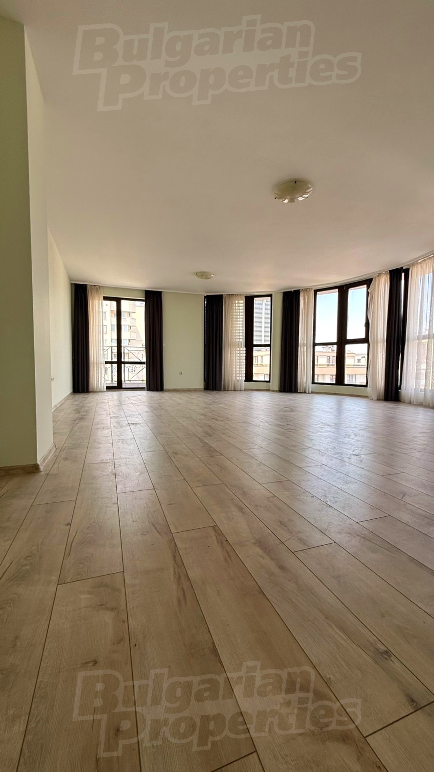 inside, living room, balcony, unfurnished