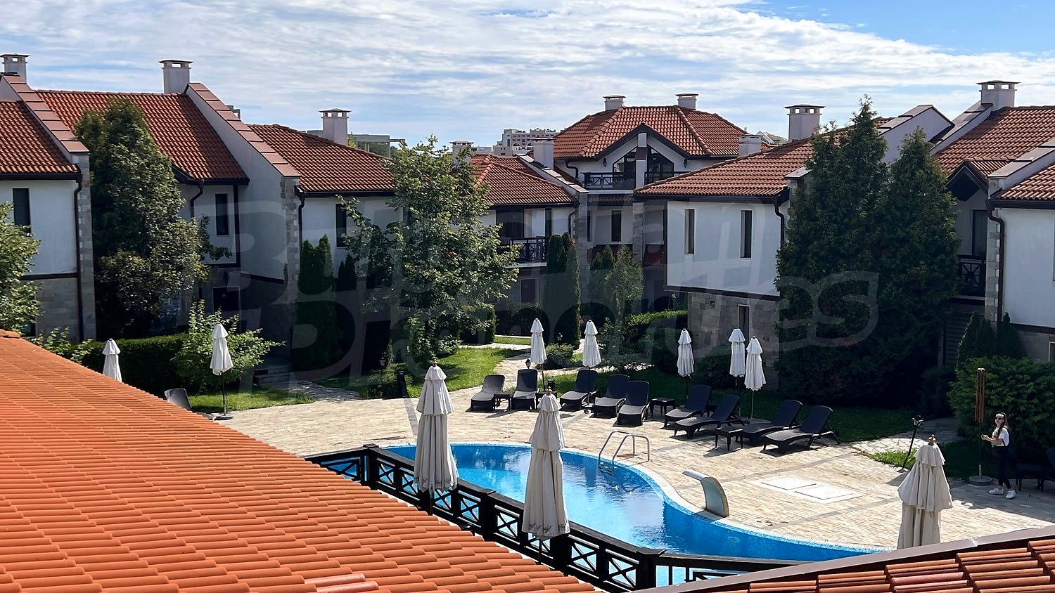 outside, pool, garden, facade