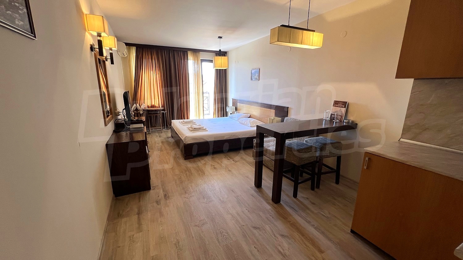 inside, bedroom, furnished, balcony