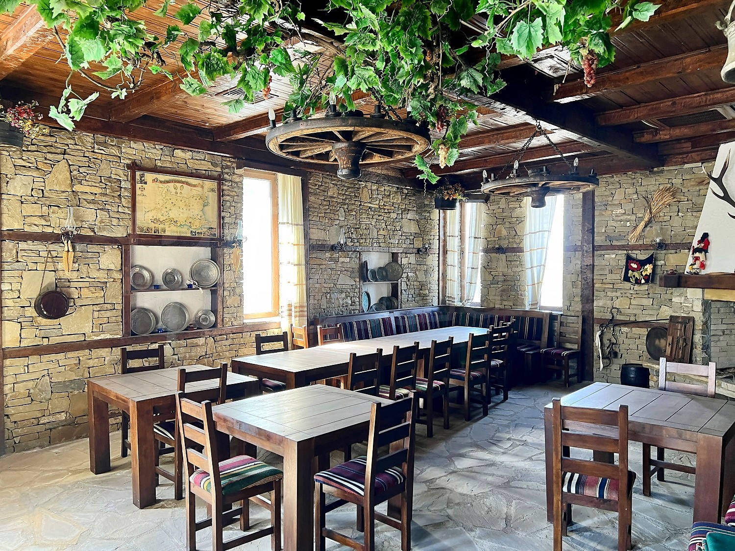 inside, furnished