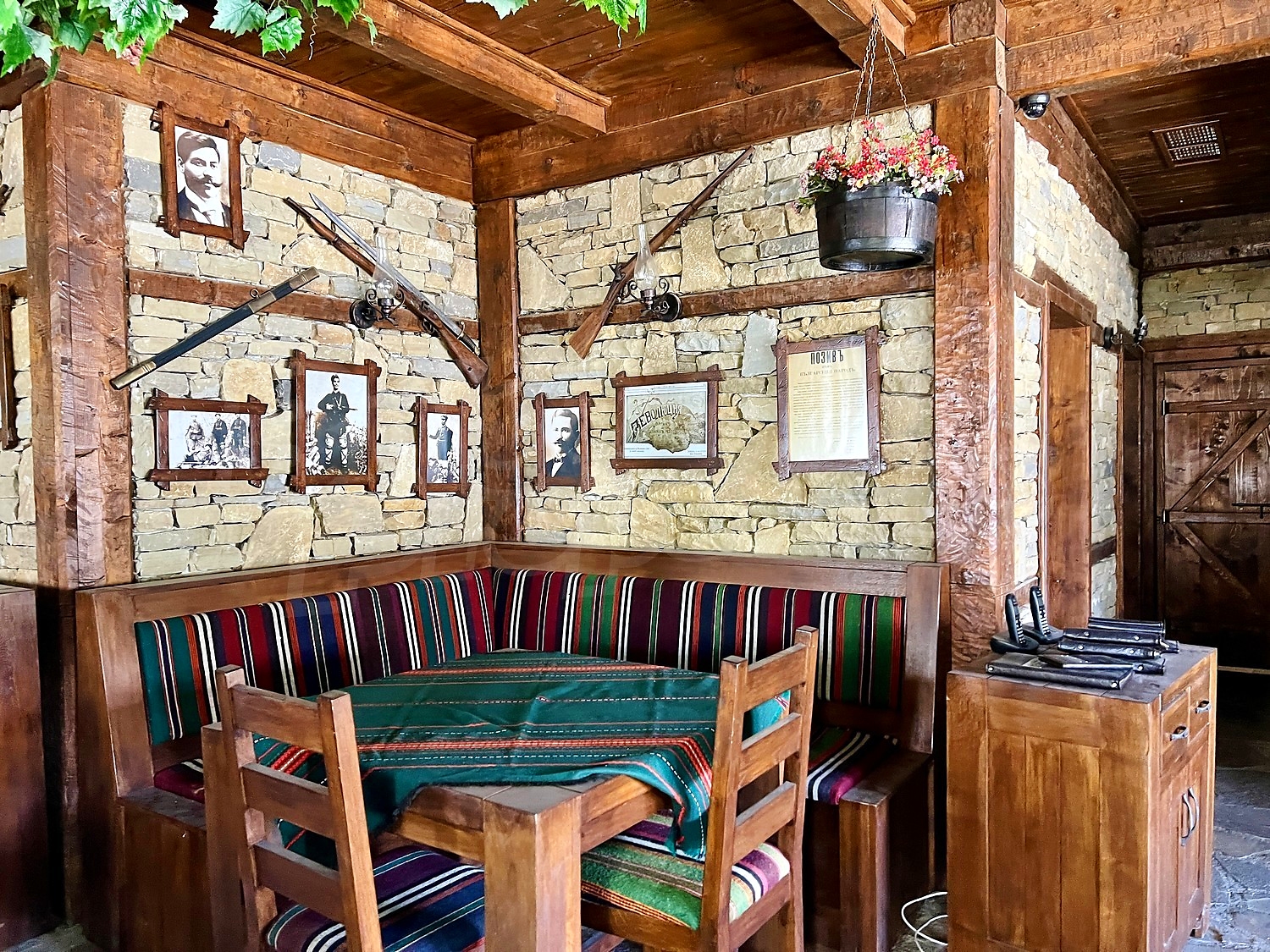 inside, furnished