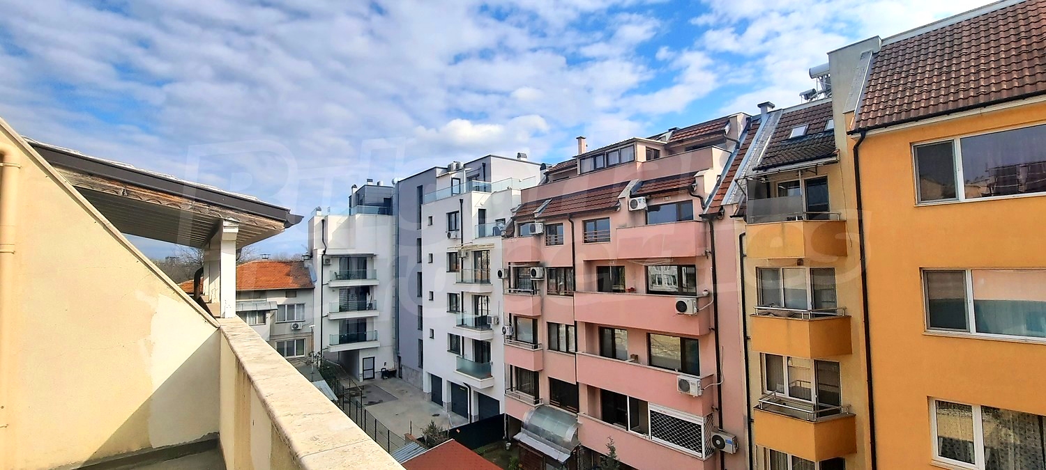 outside, view from balcony, facade