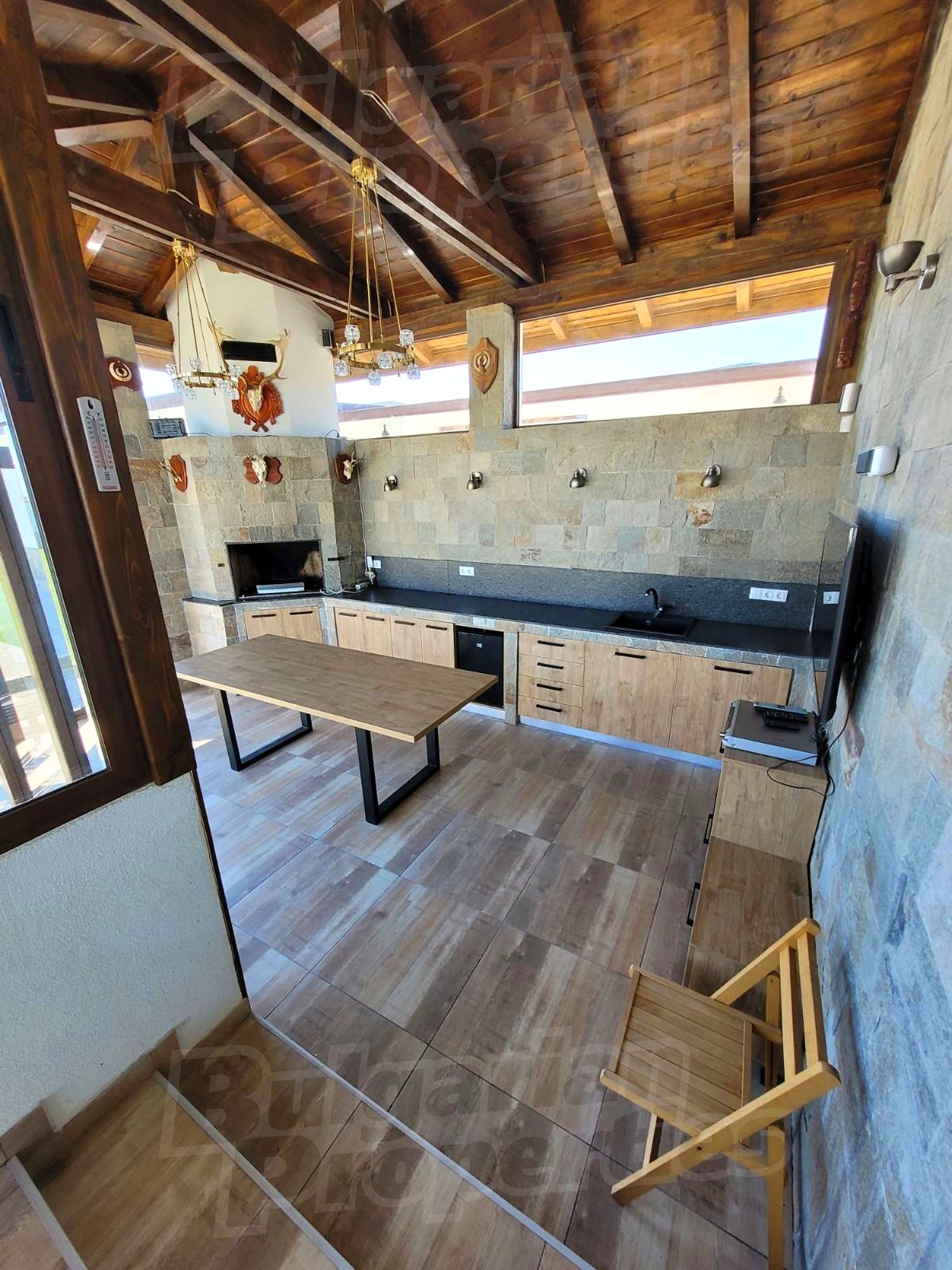 inside, kitchen, furnished