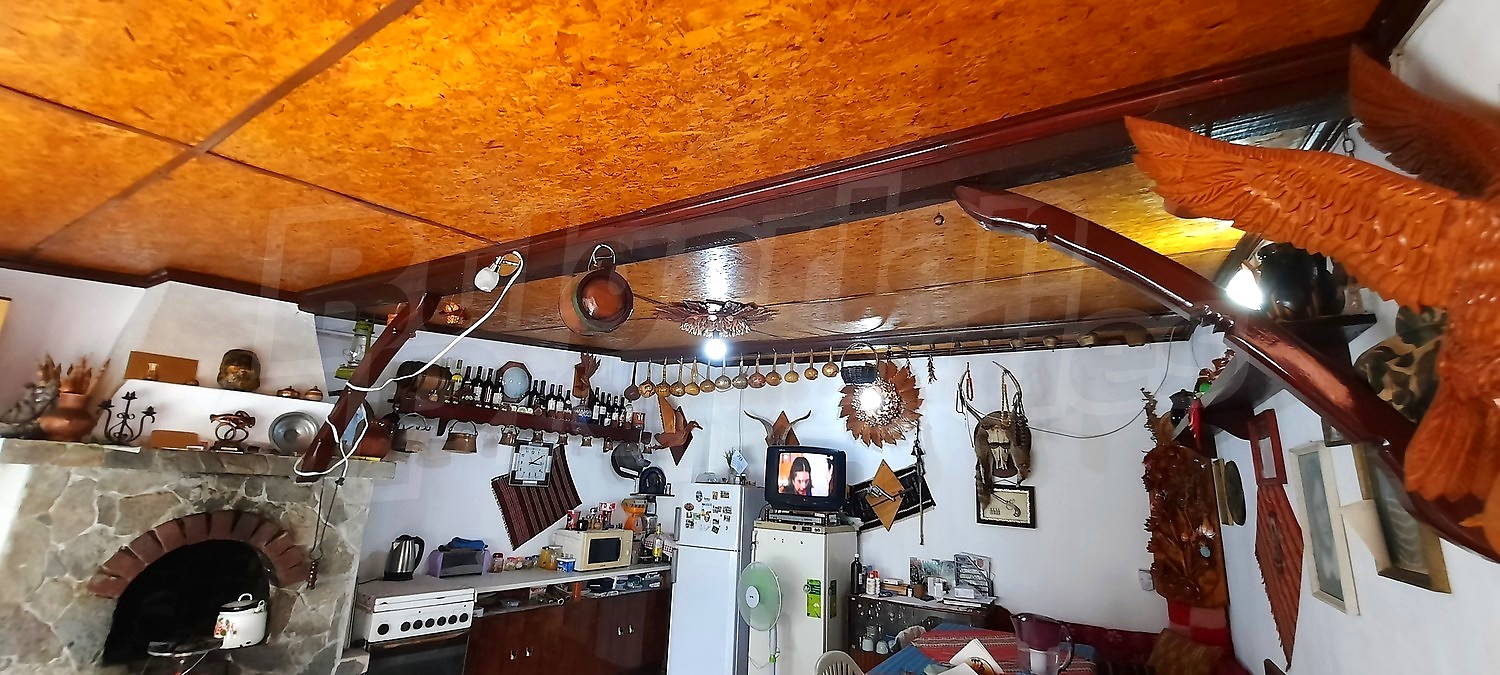 inside, kitchen, furnished, fireplace