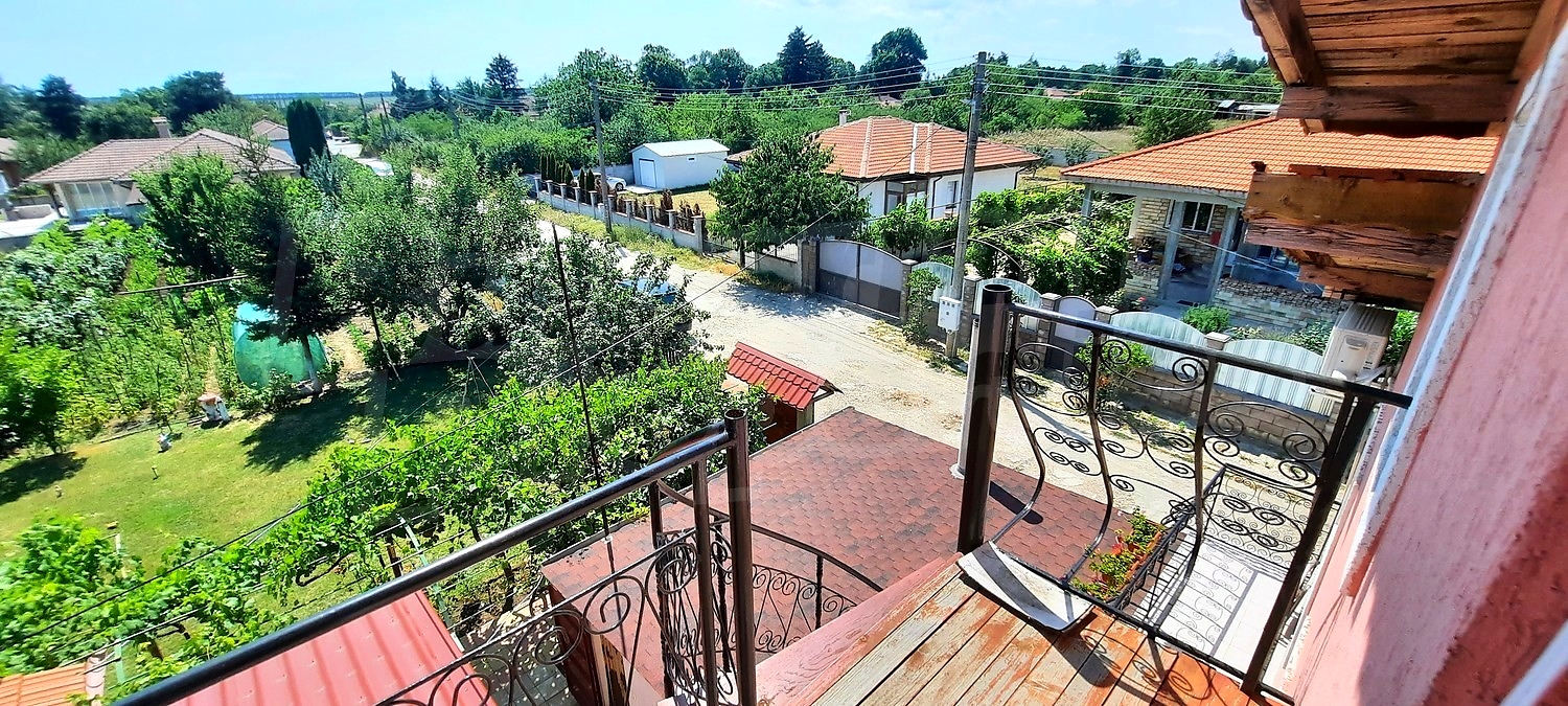 balcony, outside, garden, view from balcony