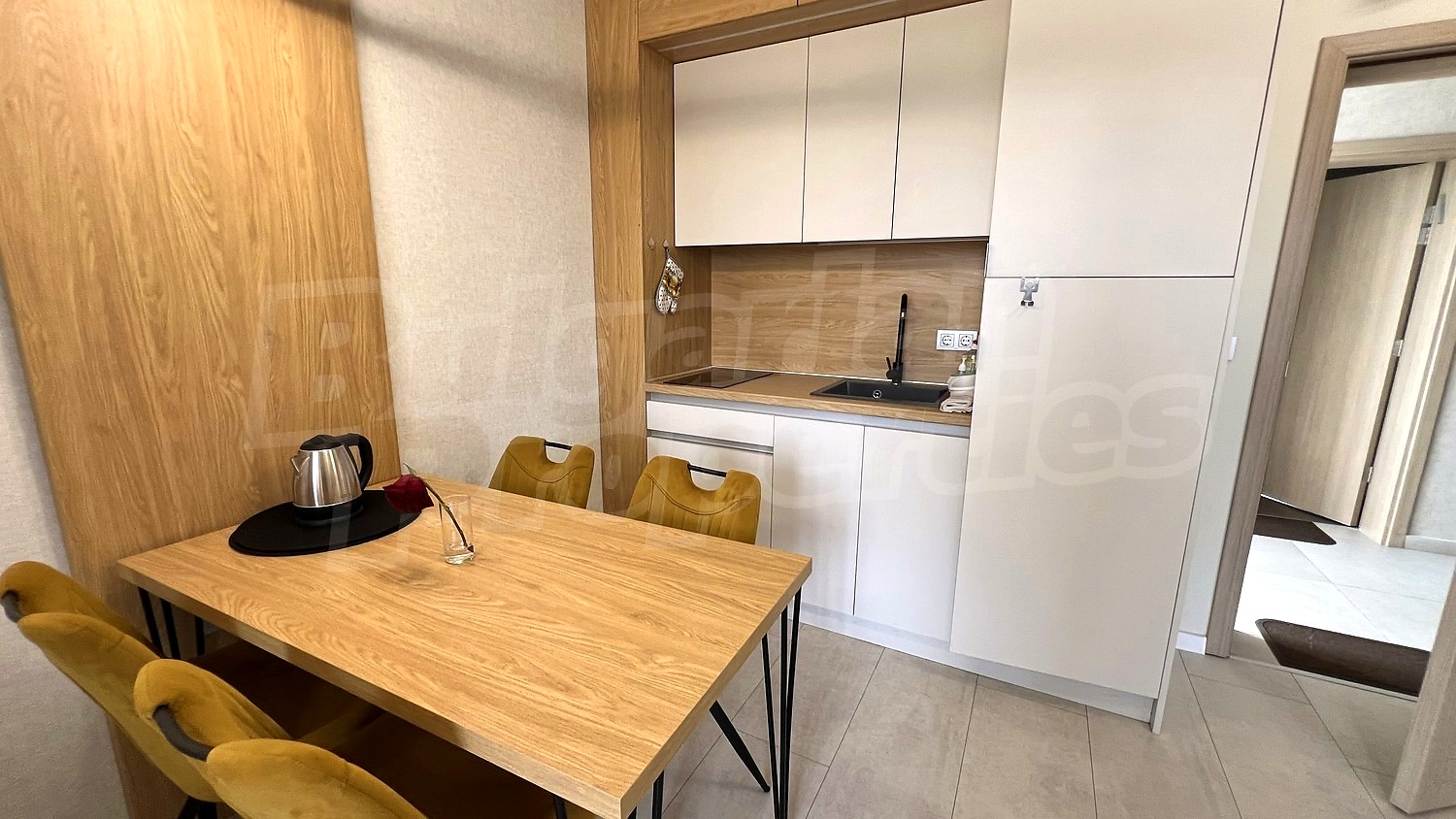 inside, kitchen, furnished