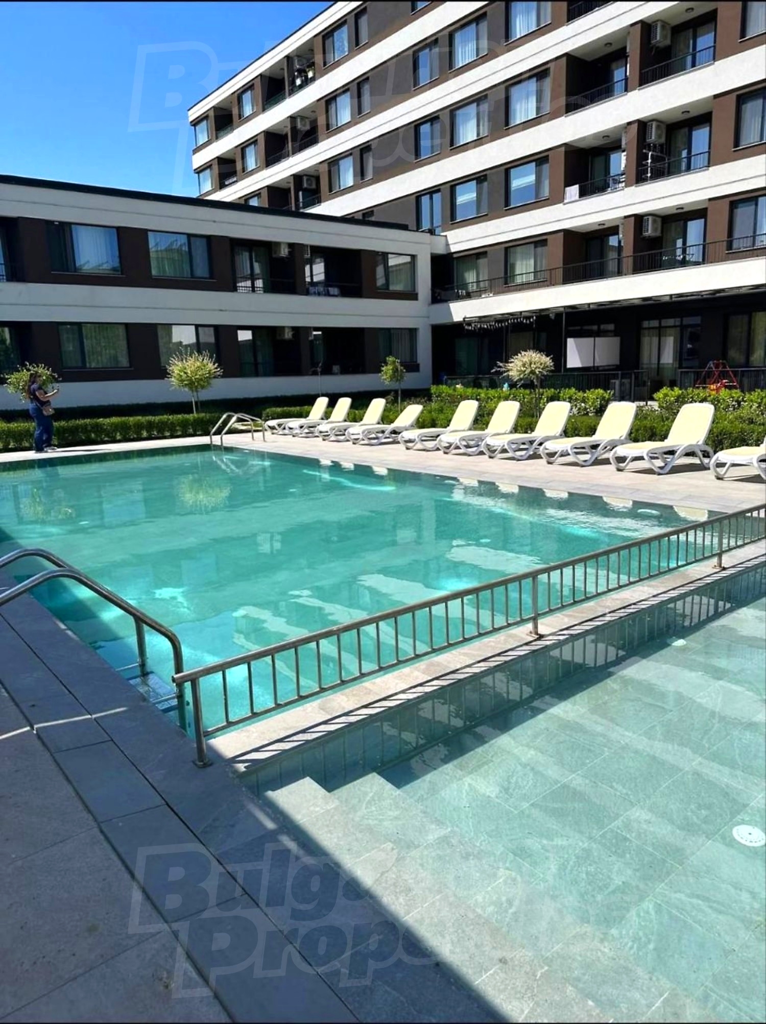 outside, pool, facade, garden