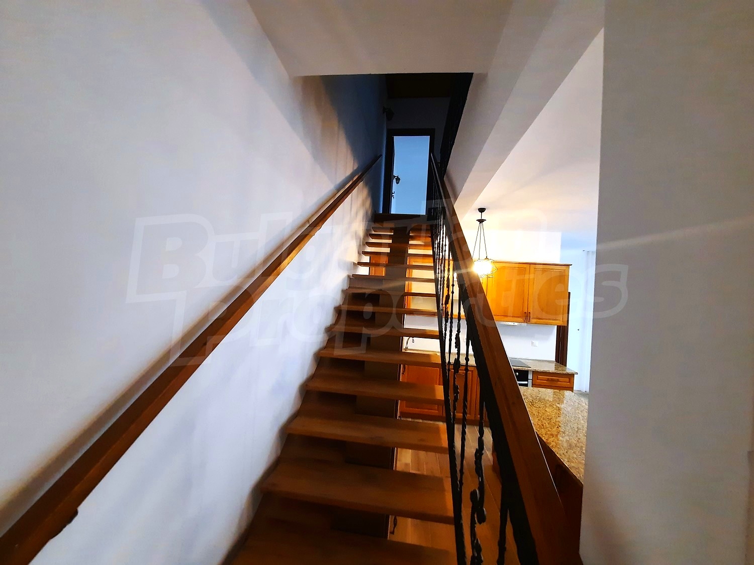 inside, stairs, kitchen