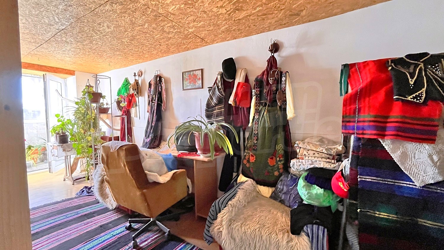 inside, furnished