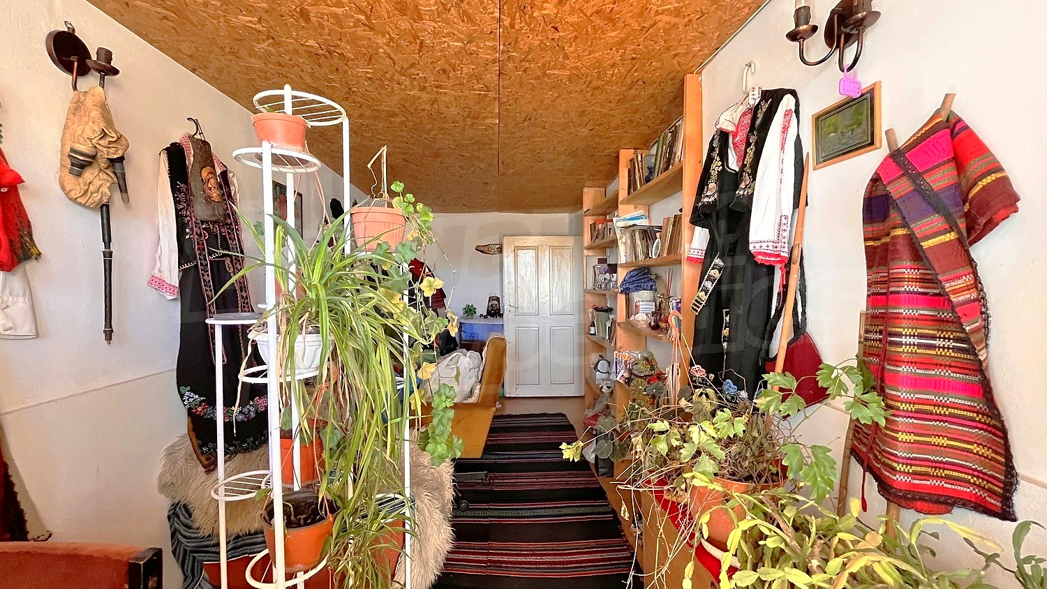 inside, furnished