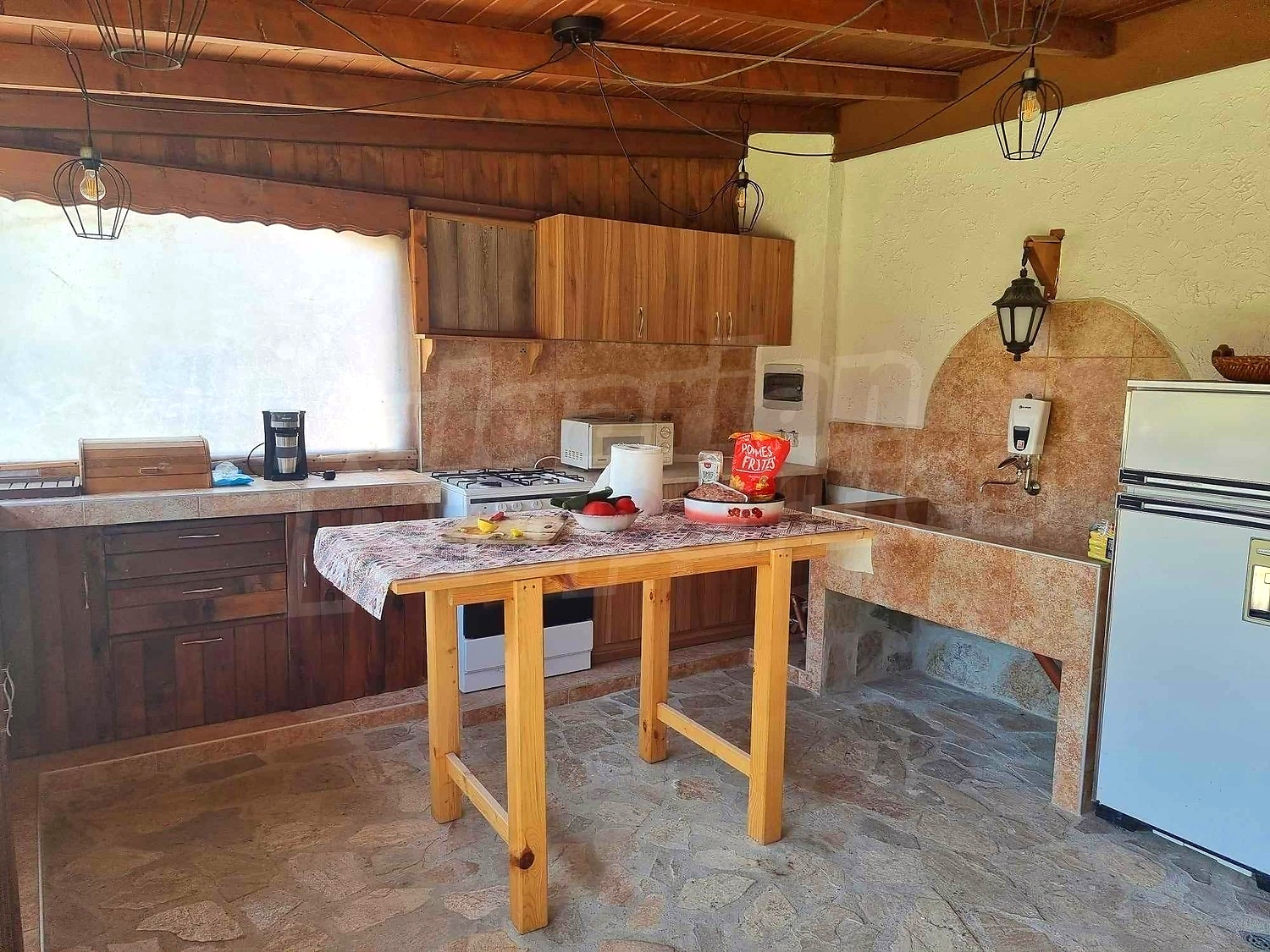 inside, kitchen, furnished