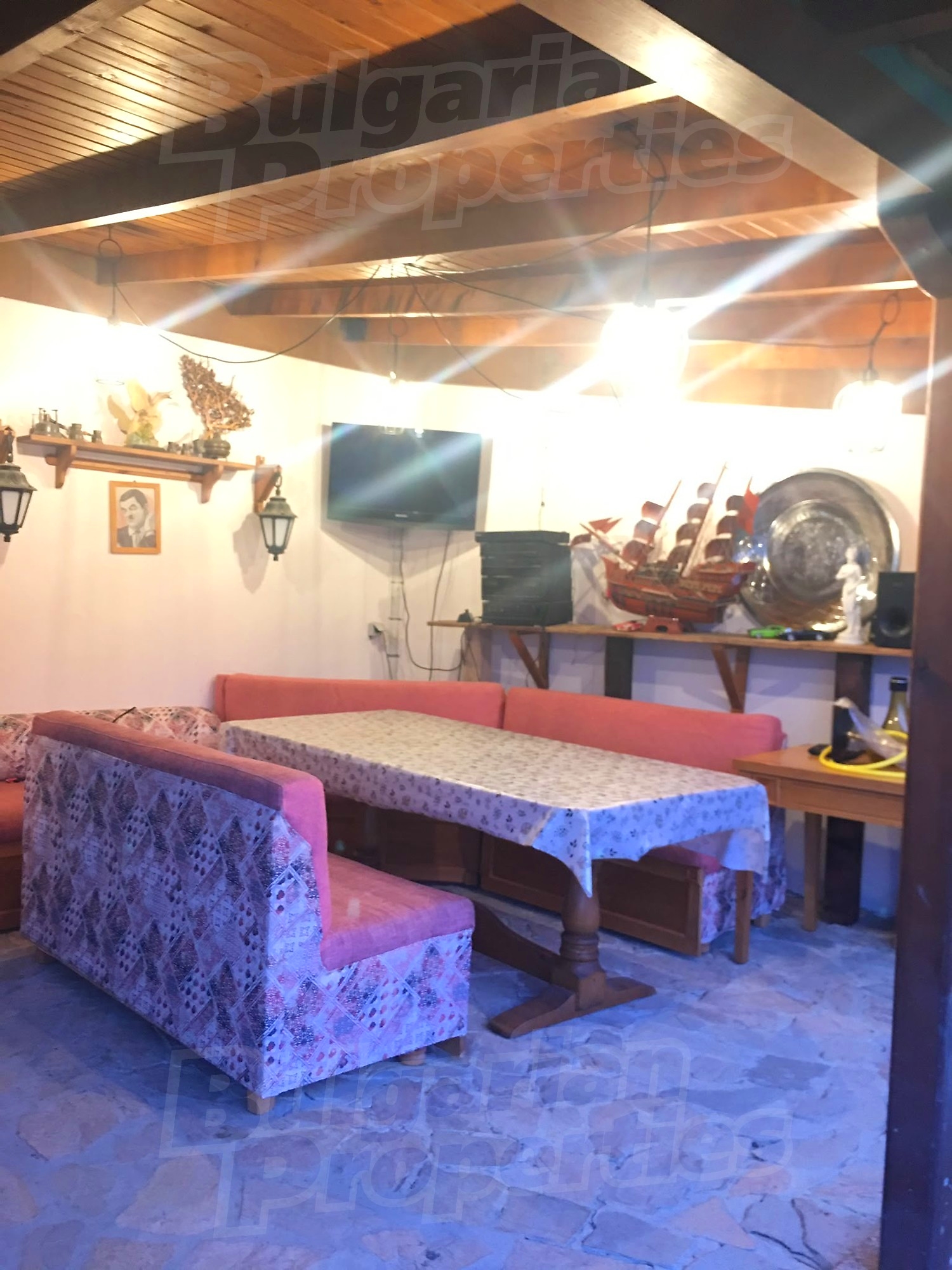 inside, furnished