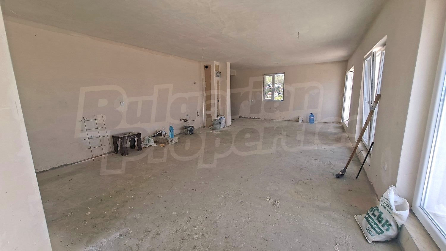 inside, unfurnished
