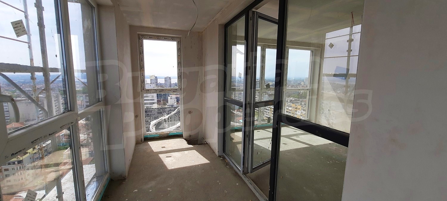 inside, view from balcony