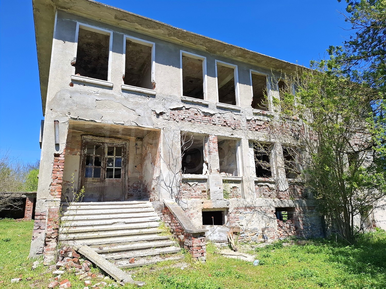 facade, outside, garden
