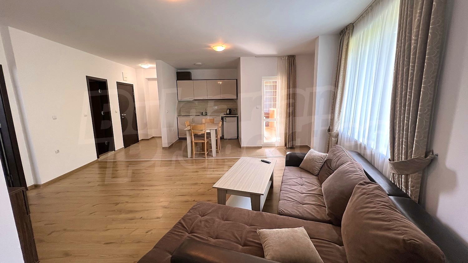 inside, living room, kitchen, furnished