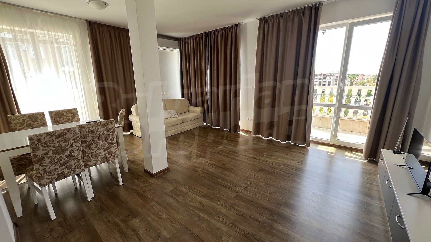 inside, living room, balcony, furnished