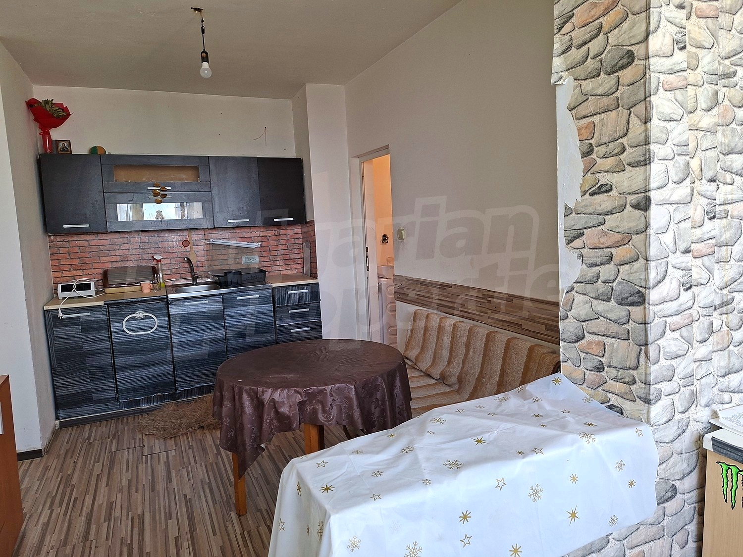 inside, kitchen, furnished