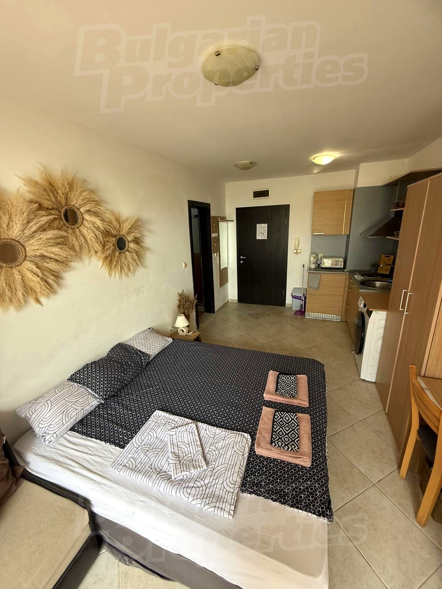 inside, bedroom, kitchen, furnished