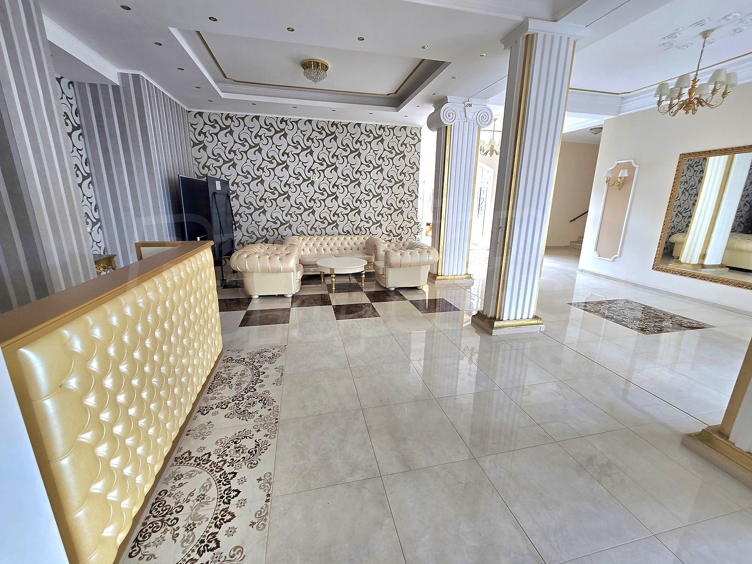inside, living room, furnished