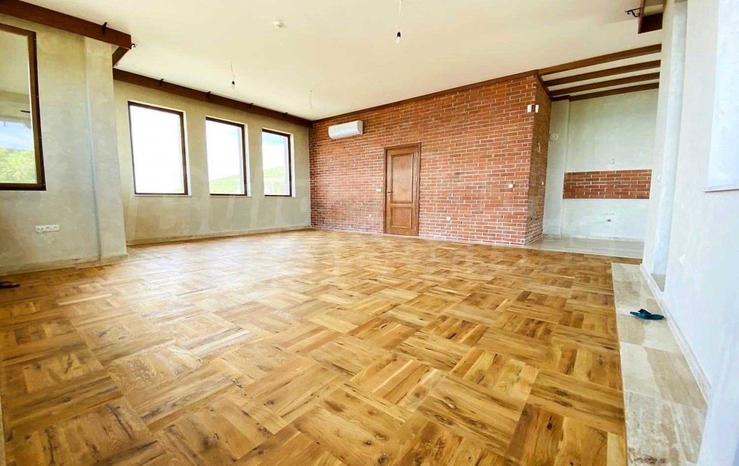 inside, living room, unfurnished