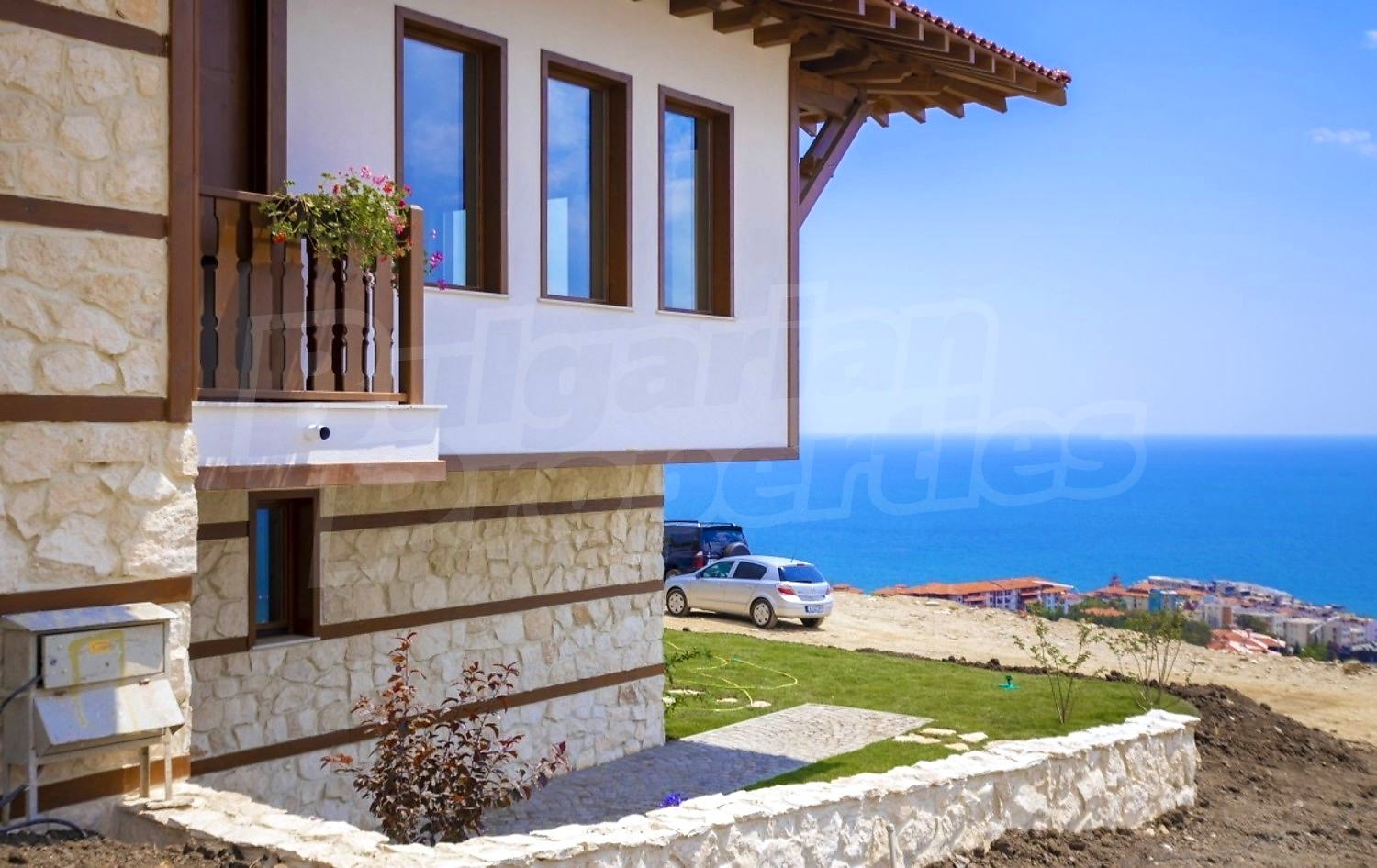 outside, facade, sea, garden