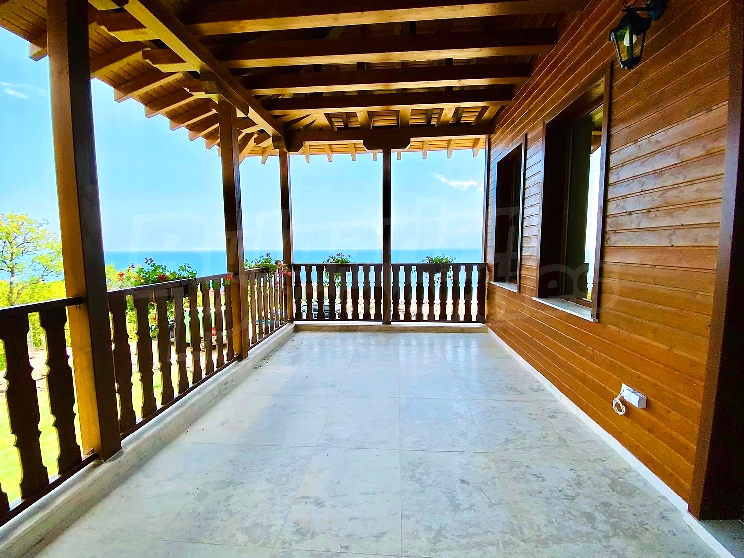 balcony, view from balcony, sea, outside