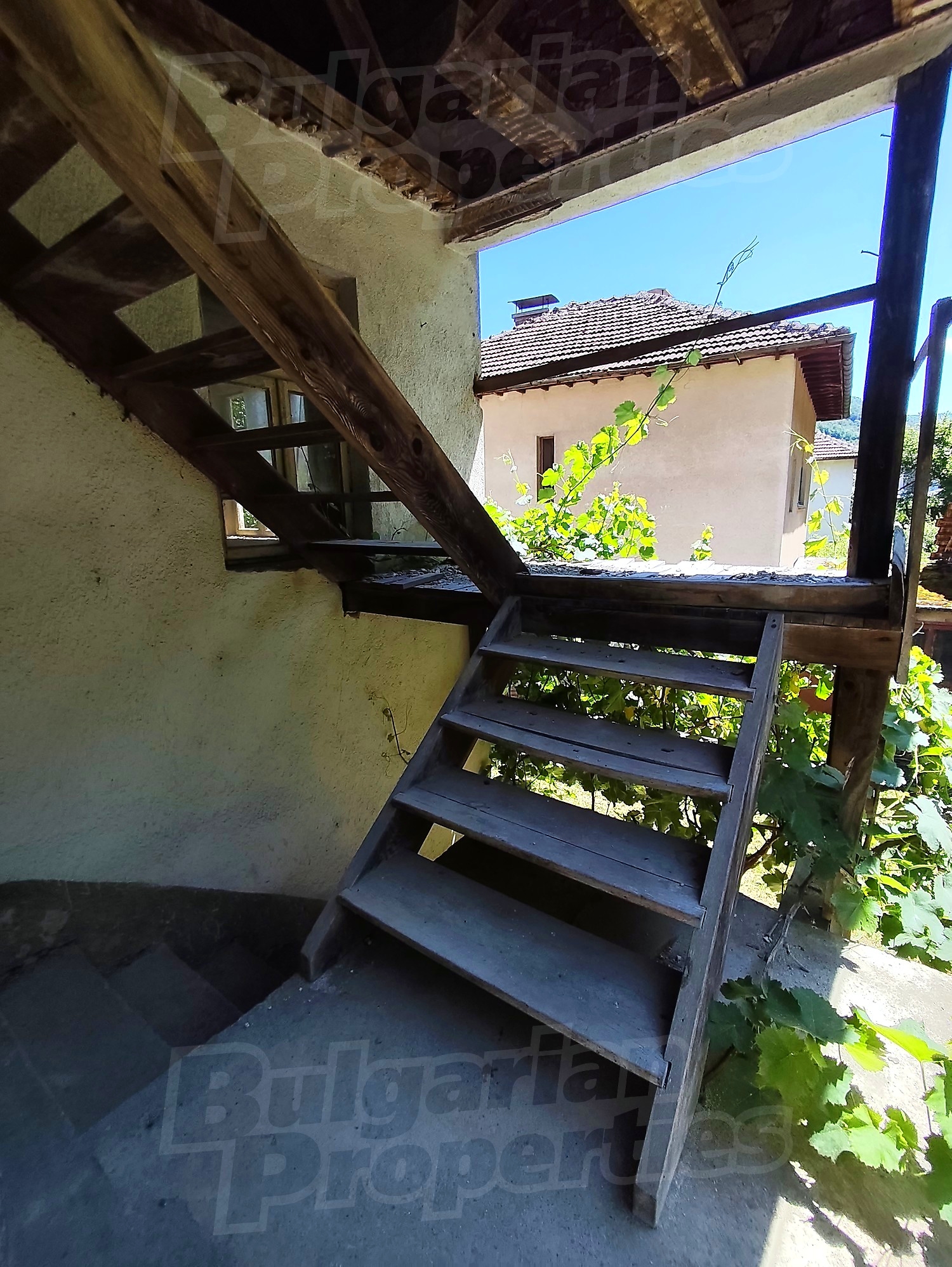 outside, stairs