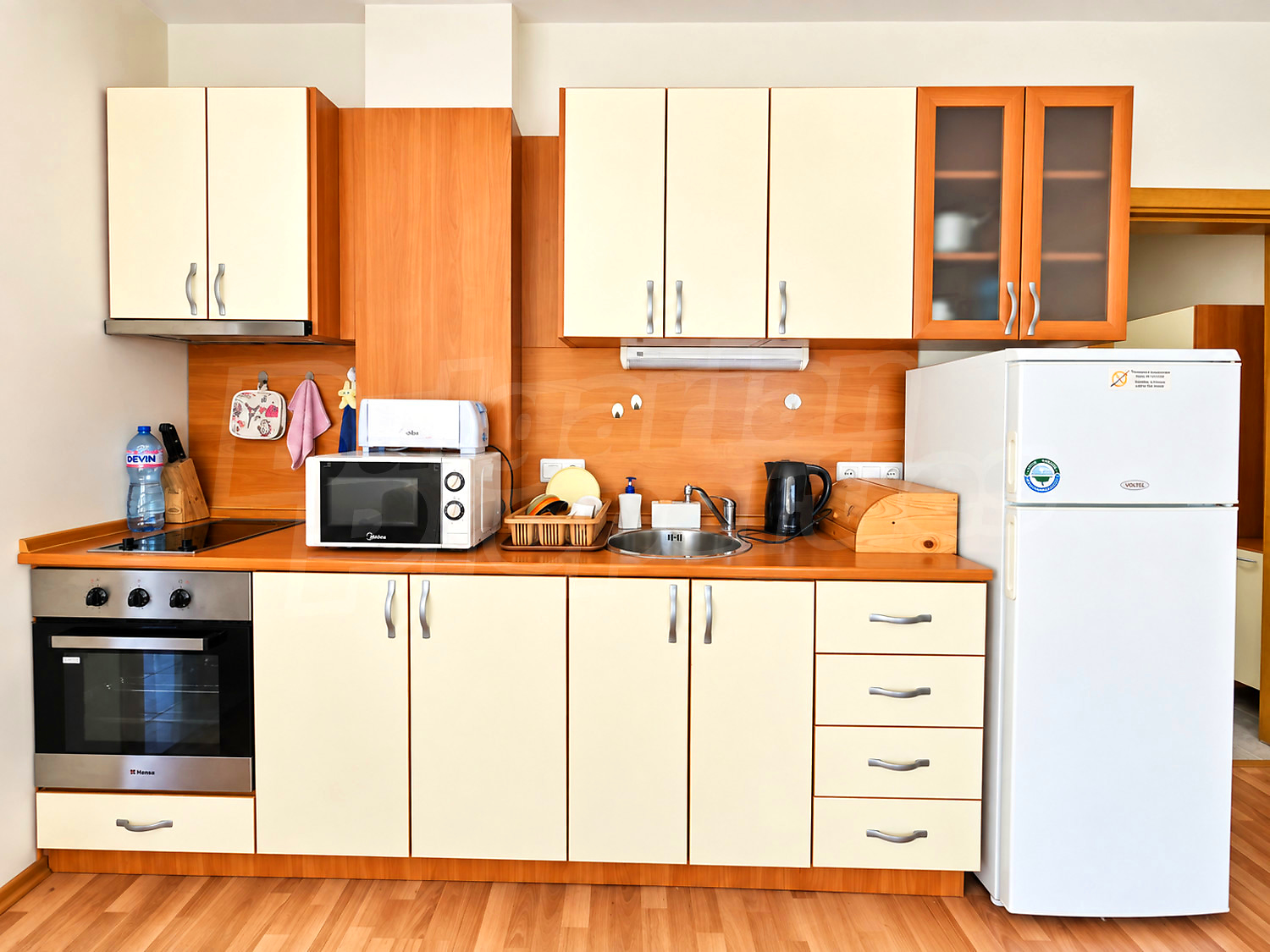 inside, kitchen, furnished
