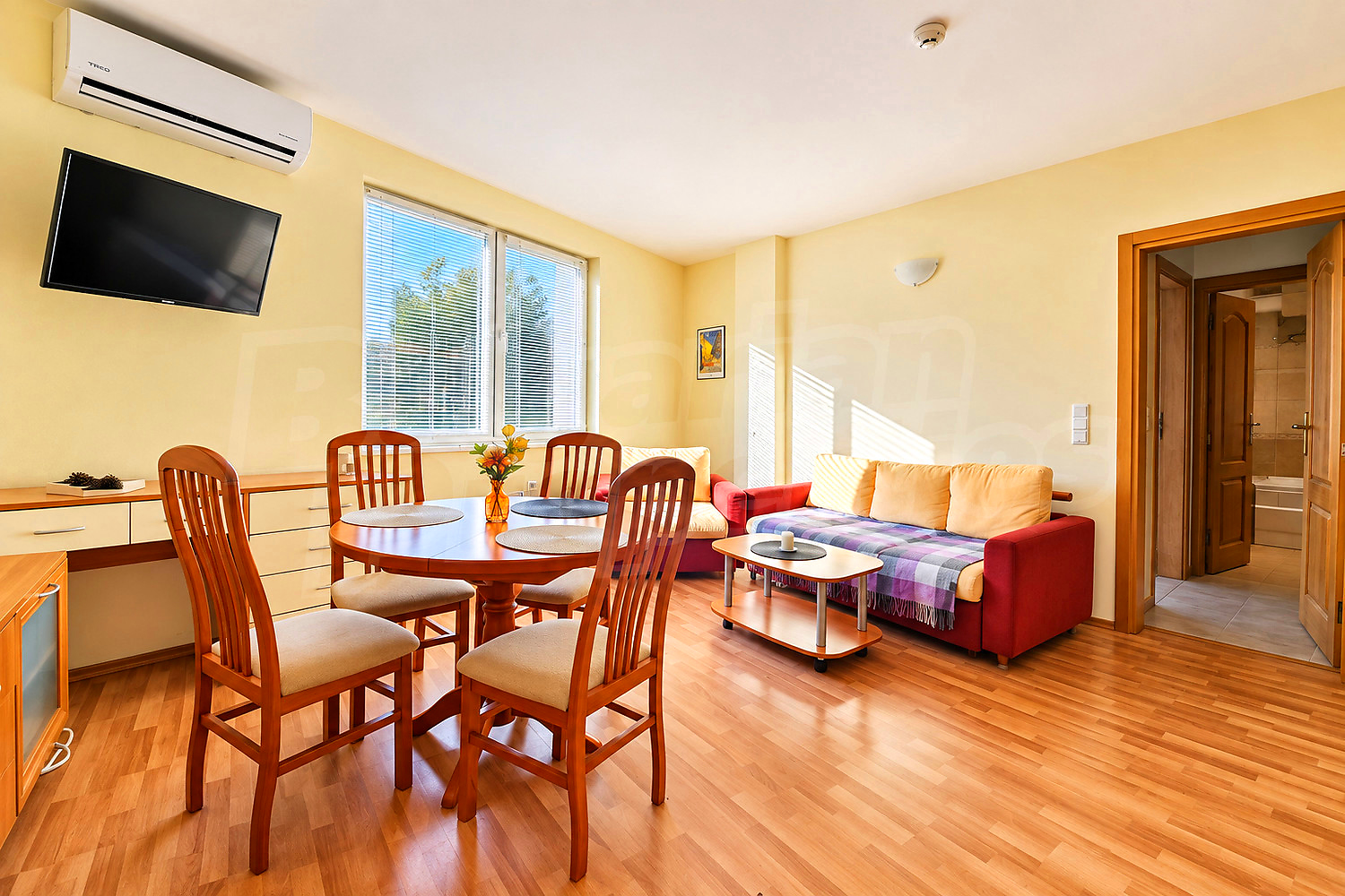 inside, living room, furnished