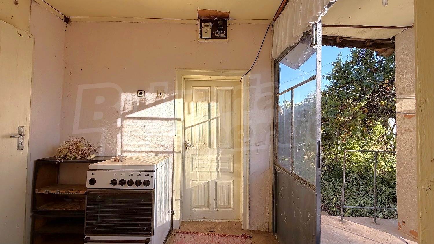 inside, view from balcony