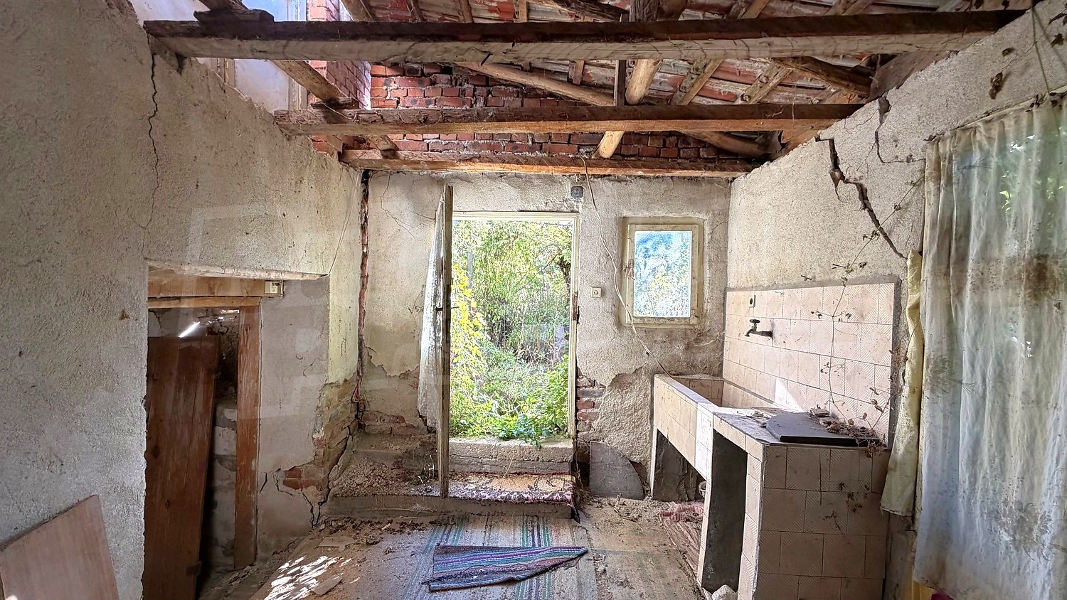 inside, view from balcony