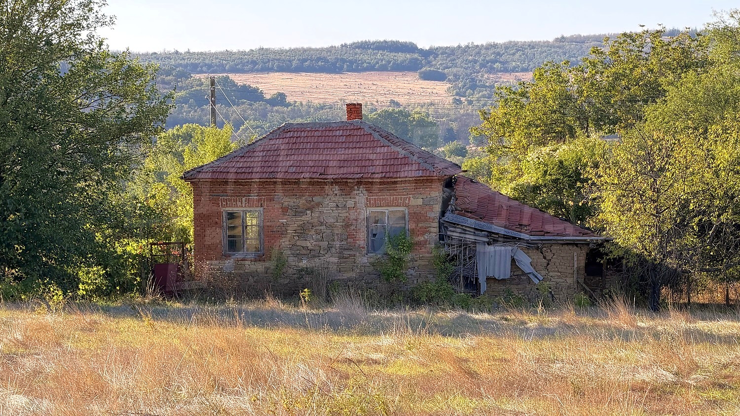 outside, facade, green area