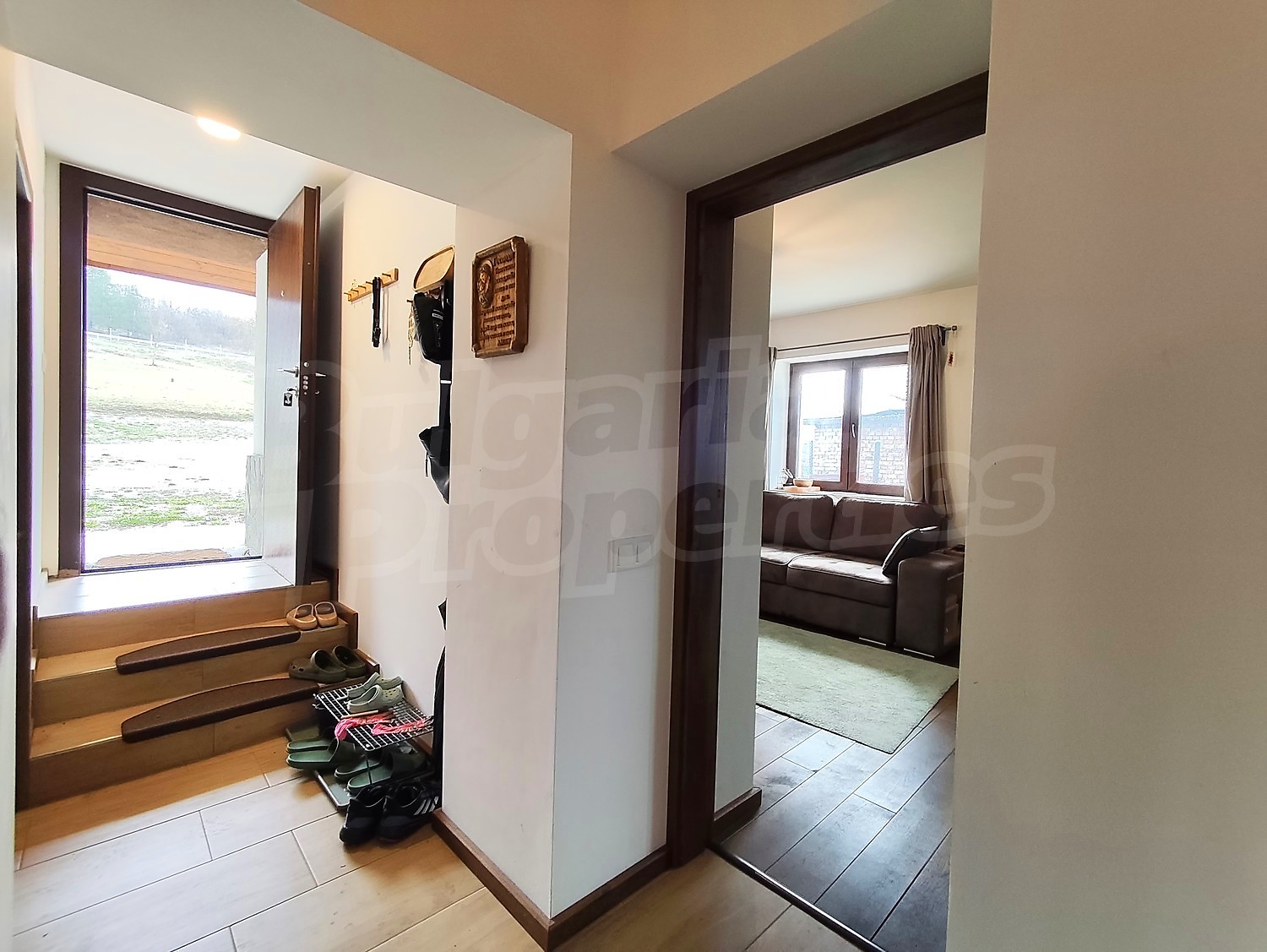 inside, living room, hallway