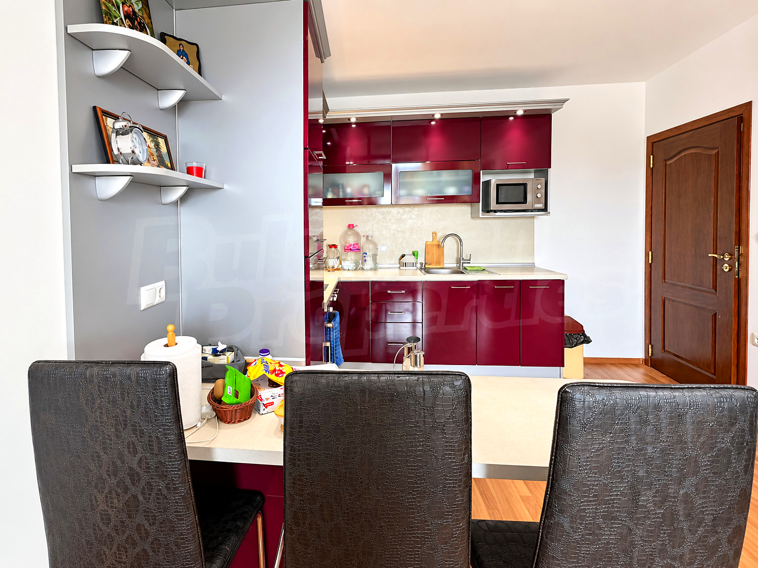 inside, kitchen, furnished
