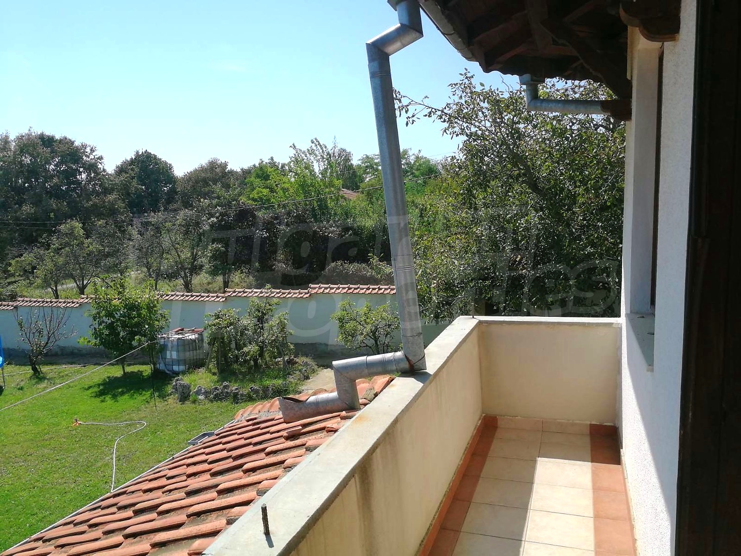 balcony, view from balcony, outside, garden