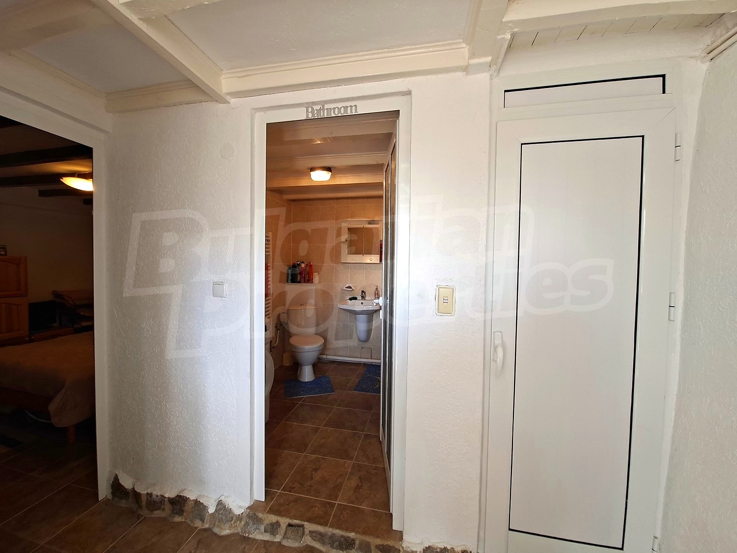 inside, bathroom, bedroom