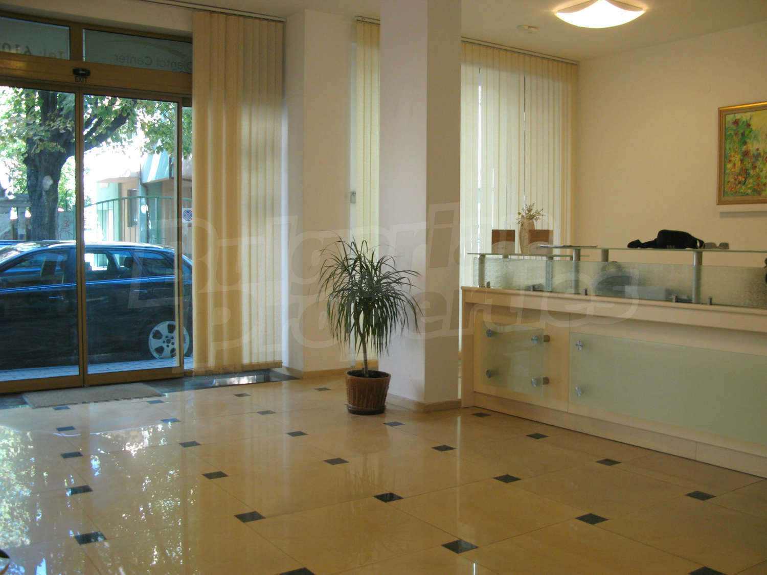 inside building entrance