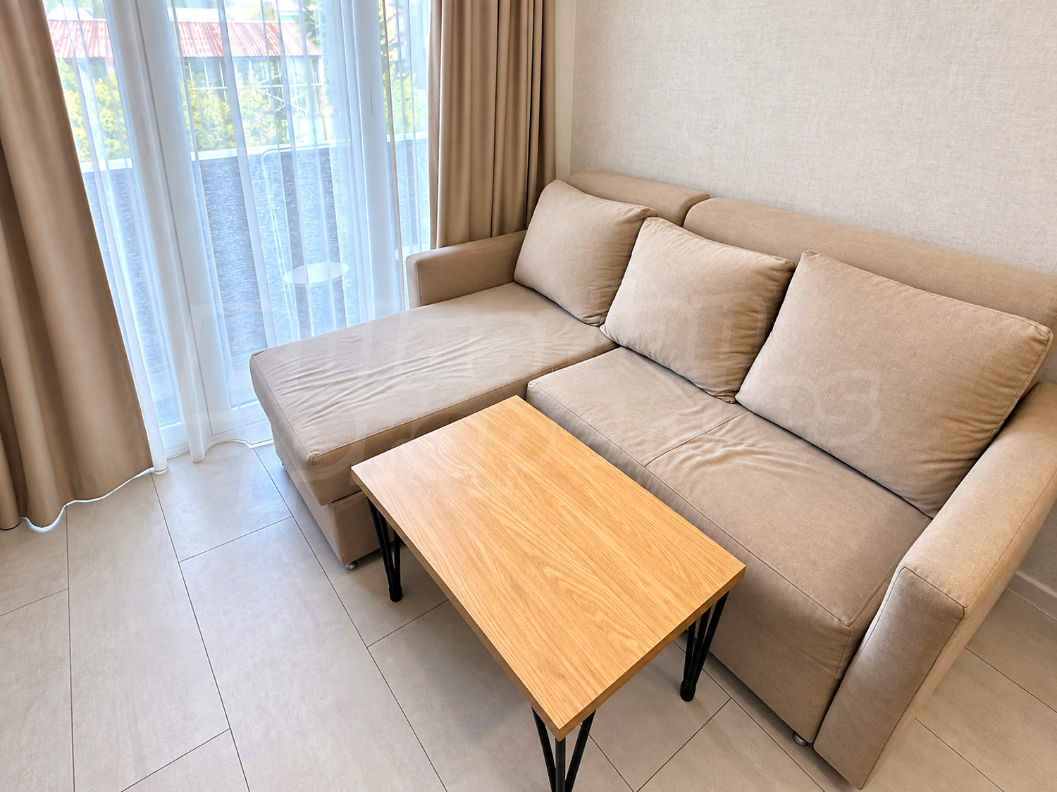 inside, living room, balcony, furnished