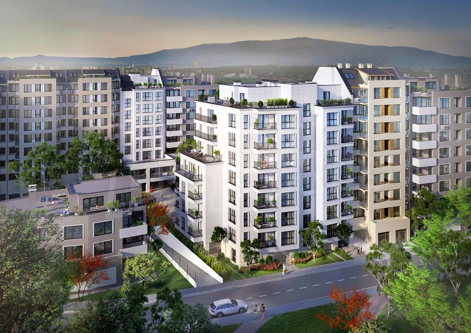 outside, facade, mountain, green area
