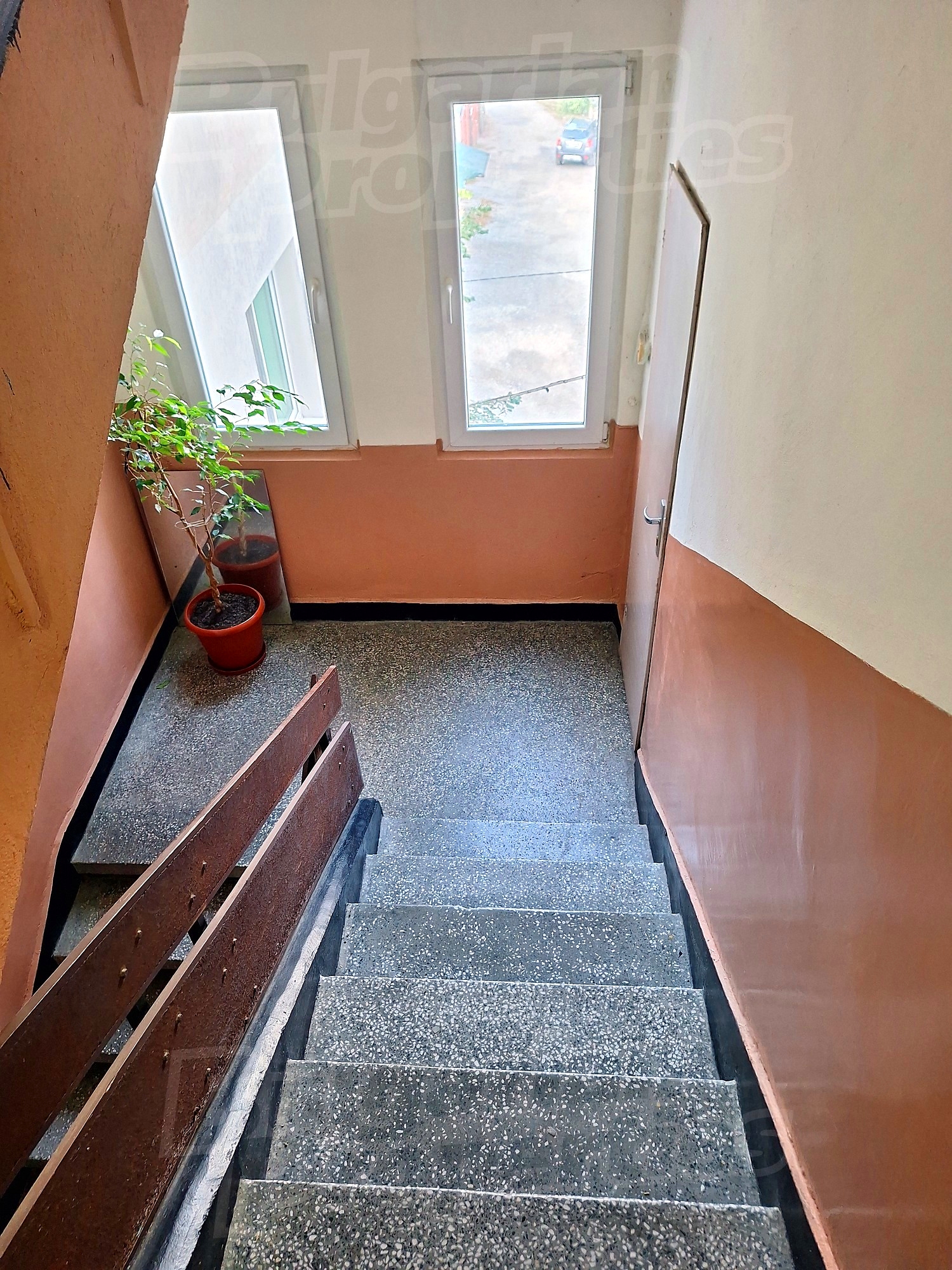 stairs, inside building entrance