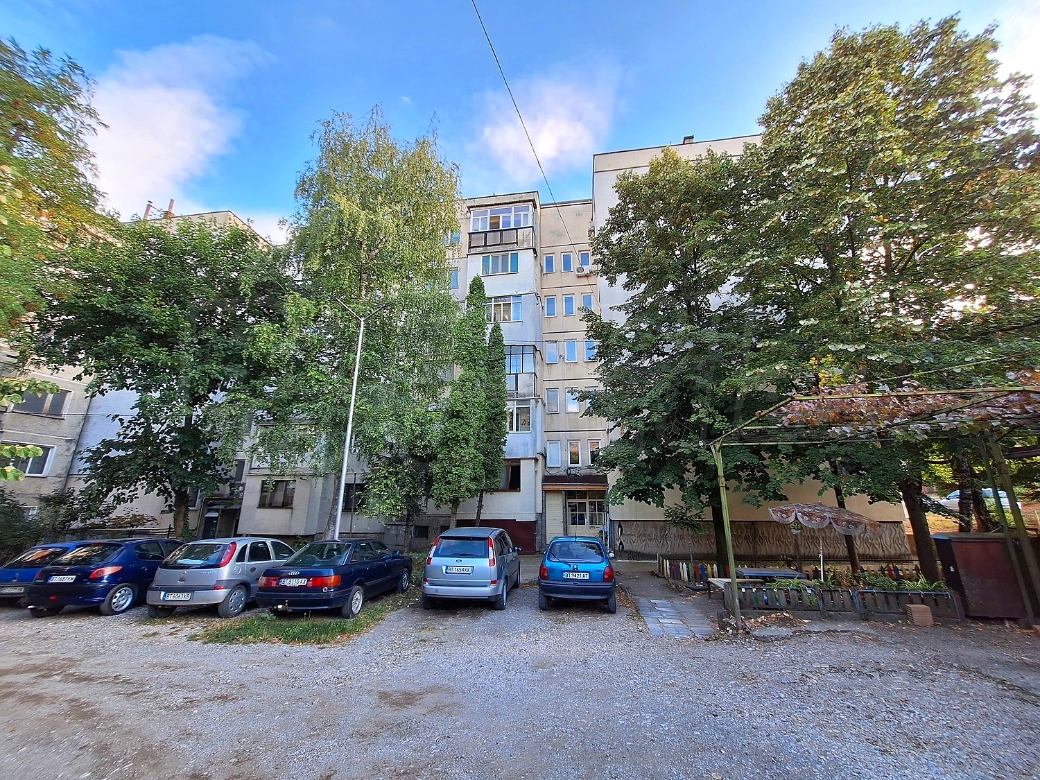 facade, parking, outside