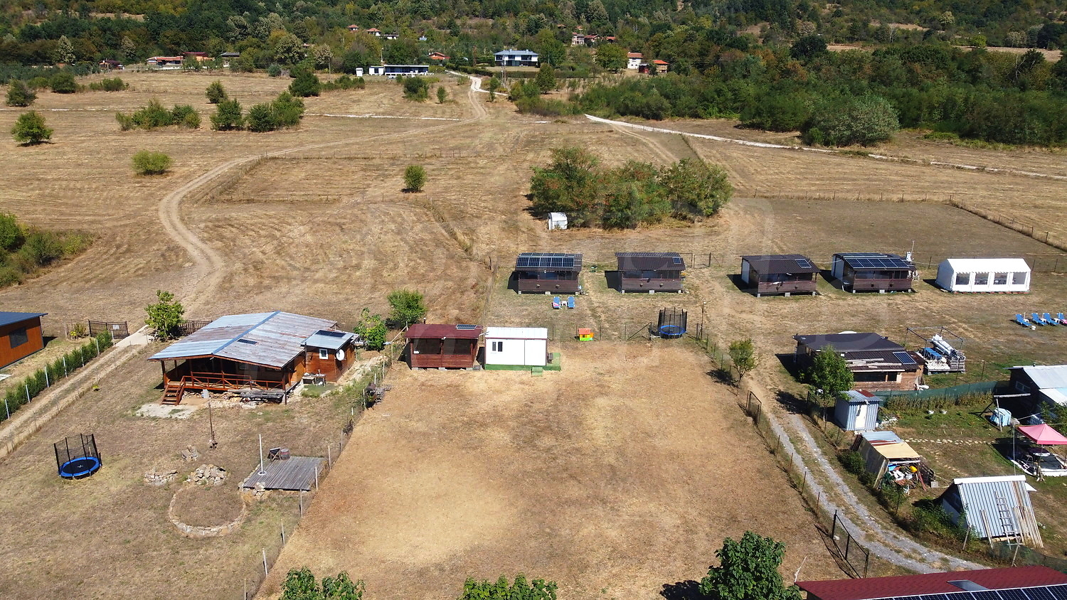 outside, green area