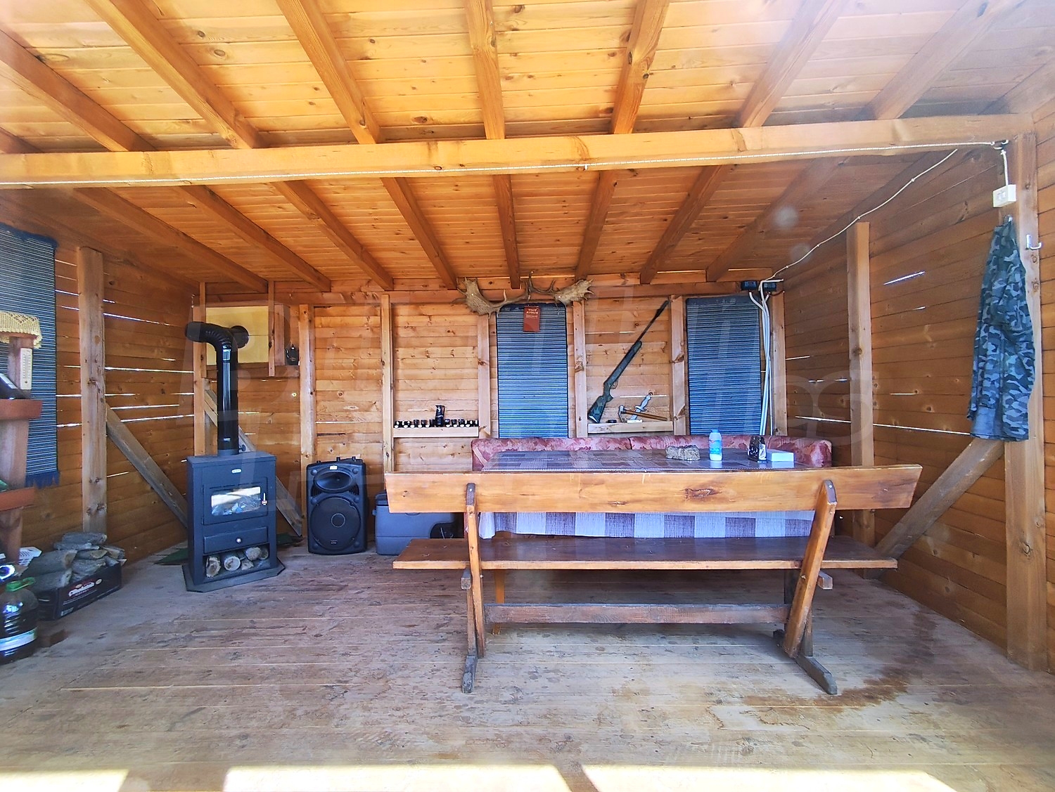inside, furnished