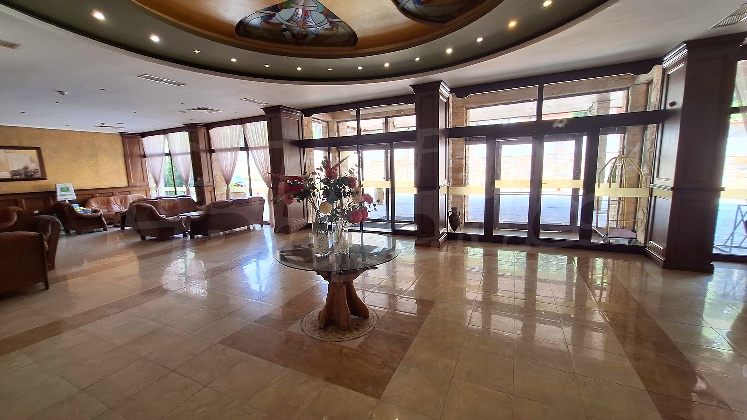 inside, inside building entrance, furnished