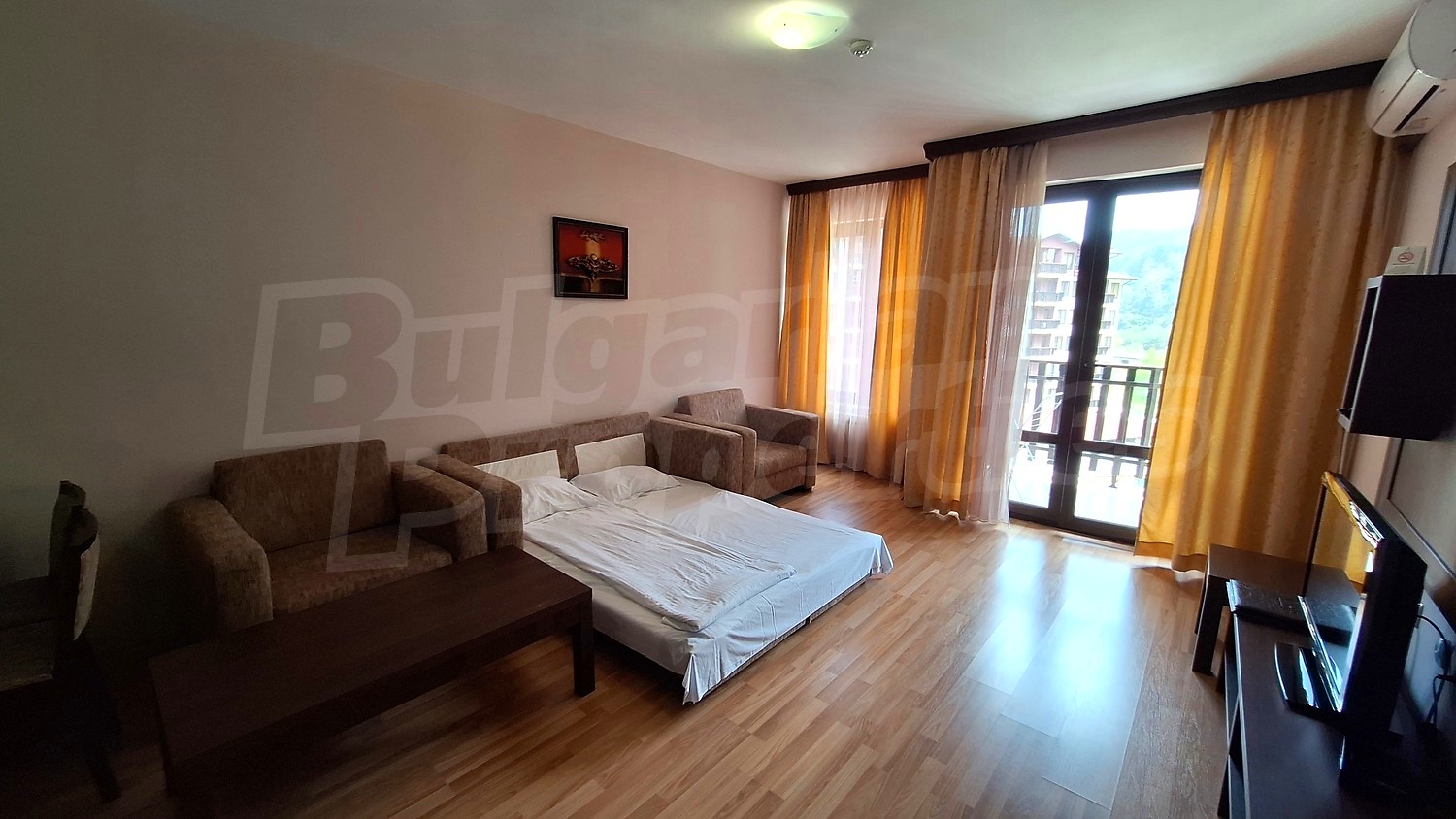 inside, living room, balcony, furnished
